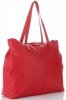 Bőr táska shopper bag Vittoria Gotti piros V5705